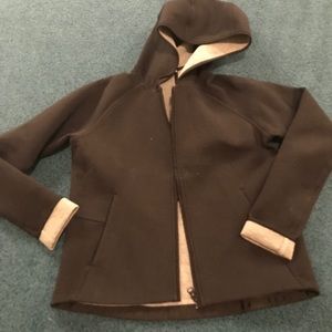 Iululemon Black neoprene hoodie